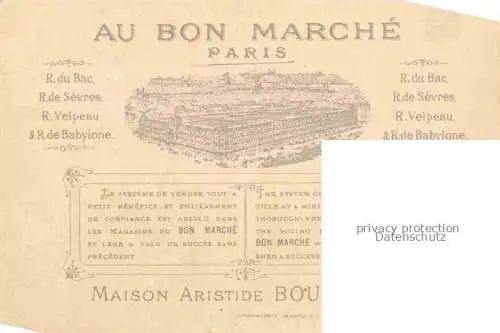 AK / Ansichtskarte PARIS 75 Au bon marché le patinage Maison Aristide Boucicaut Kuenstlerkarte