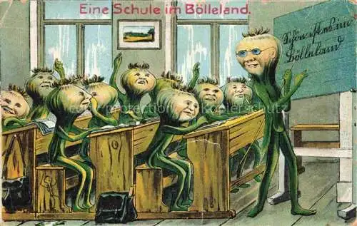 AK / Ansichtskarte Boelleland Region Zurzach Bad AG Eine Schule im Boelleland Kuenstlerkarte