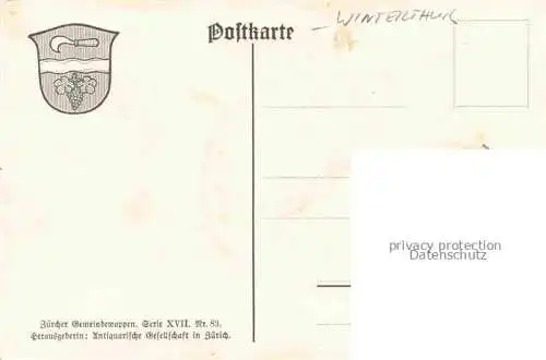 AK / Ansichtskarte Rickenbach-Attikon Zuercher Gemeindewappen Serie XVII Nr. 83