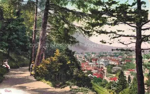 AK / Ansichtskarte CHUR Coire GR Ansicht vom Waldweg aus