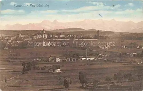 AK / Ansichtskarte Romont  La Glane FR Vue générale