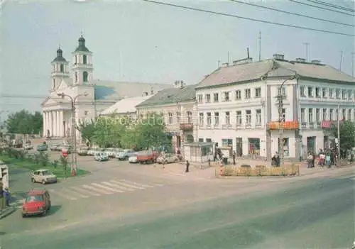AK / Ansichtskarte Suwalki Suwalken Podlaskie PL Ortszentrum Kirche