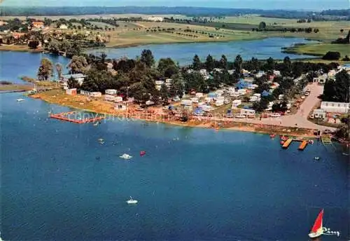 AK / Ansichtskarte Mittersheim Sarrebourg 57 Moselle Vue aérienne Plage surveillée Post de C.R.S. Camping