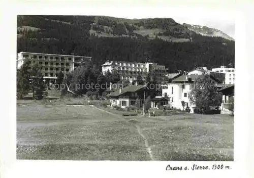 AK / Ansichtskarte Crans-sur-Sierre VS Le départ du Golf Hôtels Rhodania Bristol et Richelieu