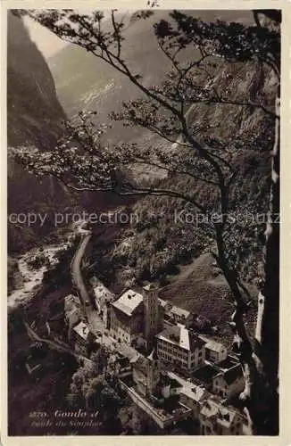 AK / Ansichtskarte Gondo BRIGUE Brig VS Blick ins Tal Route du Simplon