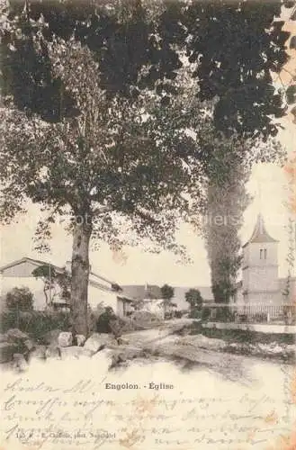 AK / Ansichtskarte Engolon Engollon Val-de-Ruz La Chaux-de-Fonds NE Eglise