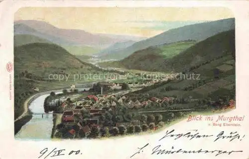 AK / Ansichtskarte Murgthal  MURGTAL Gernsbach BW Panorama Blick von Burg Eberstein