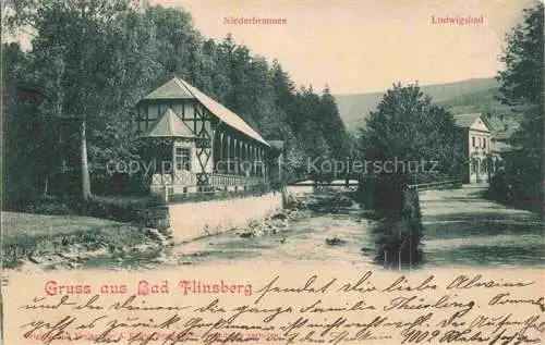 AK / Ansichtskarte Bad Flinsberg Swieradow Zdroj PL Niederbrunn und Ludwigsbad