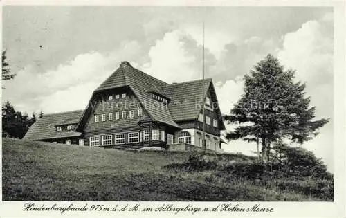 AK / Ansichtskarte Hindenburgbaude 975m Adlergebirge Glatz Klodzko PL im Adlergebirge