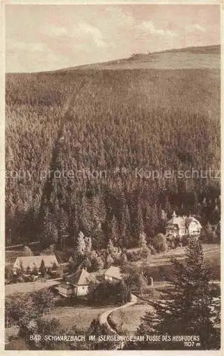 AK / Ansichtskarte Bad Schwarzbach Flinsberg Isergebirge Swieradow Zdroj Bad PL am Fusse des Heufuders