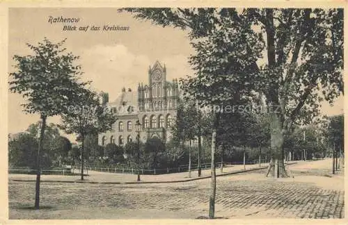 AK / Ansichtskarte Rathenow Havelland Brandenburg Blick auf das Kreishaus