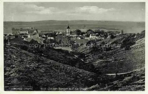 AK / Ansichtskarte Rhinow Havelland Brandenburg Stadtblick