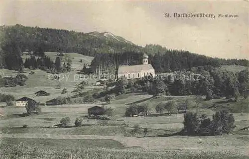 AK / Ansichtskarte St Bartholomaeberg 1100m Montafon Vorarlberg AT Panorama