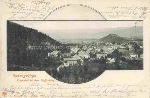 AK / Ansichtskarte Krummhuebel Karpacz Riesengebirge PL mit dem Pfaffenberg