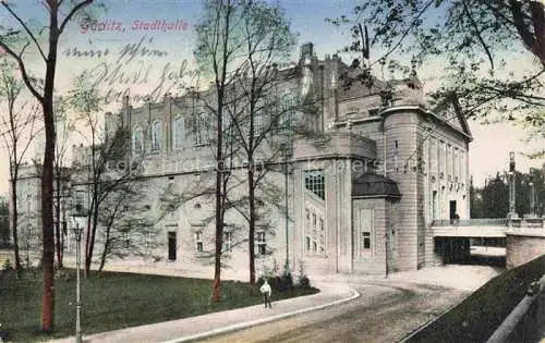 AK / Ansichtskarte Goerlitz Niederschlesien Zgorzelec PL Stadthalle Feldpost