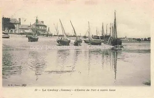 AK / Ansichtskarte Le Crotoy 80 Somme Entree du Port a maree bassee