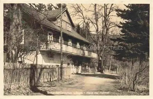 AK / Ansichtskarte Mittel-Schreiberhau Mittelschreiberhau Szklarska Poreba Riesengebirge PL Haus der Heimat