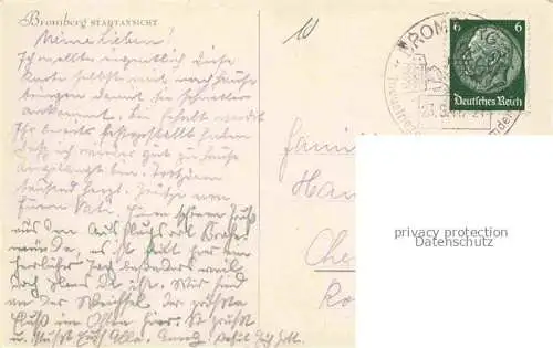 AK / Ansichtskarte Bromberg  Brahe Westpreussen BYDGOSZCZ PL Stadtansicht