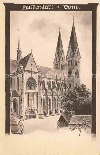 AK / Ansichtskarte Halberstadt Harz Dom