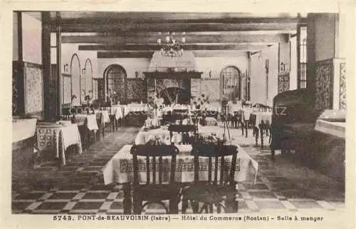 AK / Ansichtskarte Pont-de-Beauvoisin 38 Isere Hotel du Commerce Salle a manger