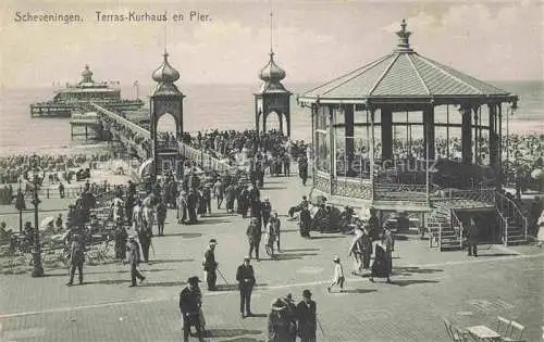 AK / Ansichtskarte SCHEVENINGEN Den Haag Zuid-Holland NL Terras Kurhaus en Pier