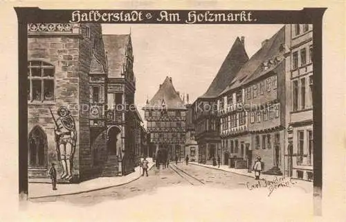 AK / Ansichtskarte Halberstadt Harz Am Holzmarkt