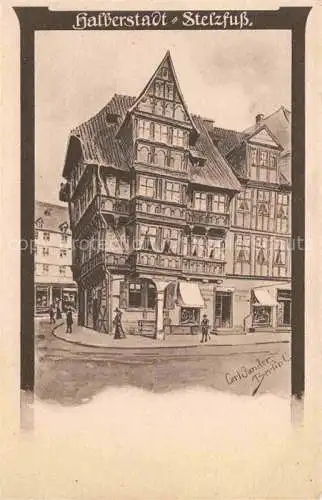 AK / Ansichtskarte Halberstadt Harz Stelzfuss