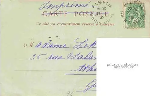 AK / Ansichtskarte Elbeuf Rouen 76 Seine-Maritime Pont suspendu et Saint Aubin