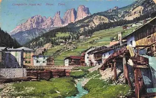 AK / Ansichtskarte Campitello di Fassa Trentino IT Teilansicht Bergdorf Dolomiten