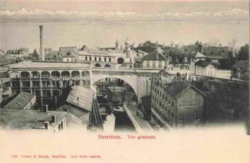 AK / Ansichtskarte Serrieres  Neuchatel NE Vue générale