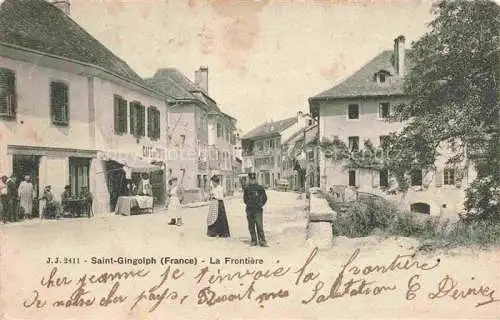 AK / Ansichtskarte Saint-Gingolph  Thonon-les-Bains 74 Haute Savoie La Frontière