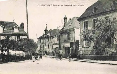 AK / Ansichtskarte Audincourt Montbeliard 25 Doubs Grande Rue et la Mairie
