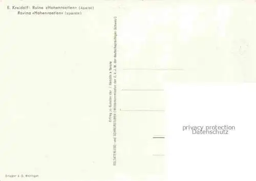 AK / Ansichtskarte KREIDOLF Ernst Kuenstlerkarte Hohenraetien 