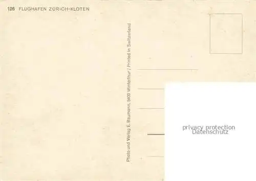 AK / Ansichtskarte Flughafen Airport Aeroporto Zuerich Kloten  Swissair 