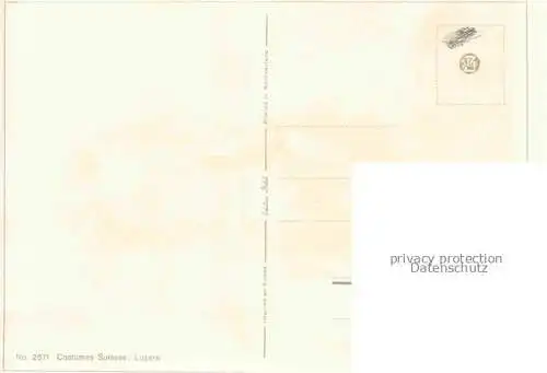 AK / Ansichtskarte RIGGENBACH M. Kuenstlerkarte Nr. 2571 Costumes Schweiz 