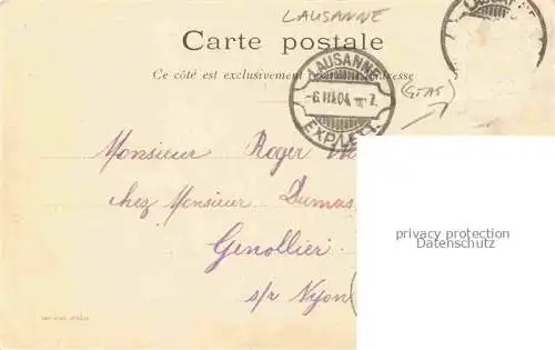 AK / Ansichtskarte LAUSANNE VD Gants de Laine et de Peau Kuenstlerkarte