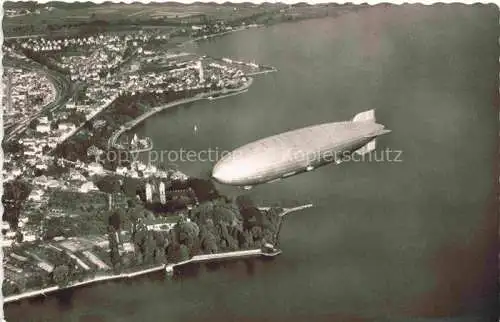 AK / Ansichtskarte FRIEDRICHSHAFEN Bodensee Lac de Constance Graf Zeppelin vue d'oiseau