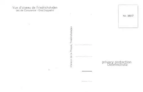 AK / Ansichtskarte FRIEDRICHSHAFEN Bodensee Lac de Constance Graf Zeppelin vue d'oiseau
