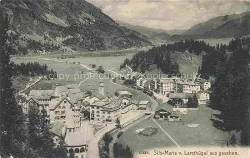 AK / Ansichtskarte Sils Maria Maloja GR Panorama Blick vom Larethuegel