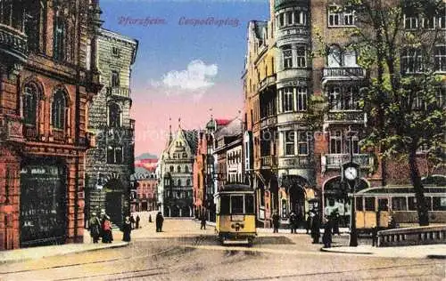 AK / Ansichtskarte PFORZHEIM BW Leopoldsplatz