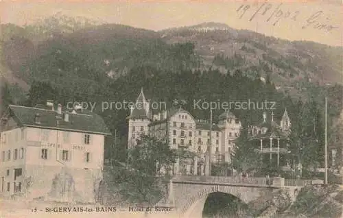 AK / Ansichtskarte St-Gervais-les-Bains 74 Haute-Savoie Hôtel de Savoie