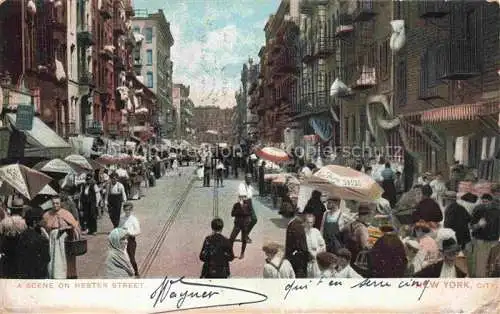 AK / Ansichtskarte NEW YORK City USA A Scene on Hester Street