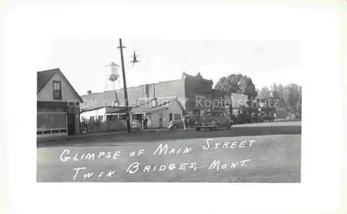 AK / Ansichtskarte Twin Bridges Montana USA Glimpse of Main Street