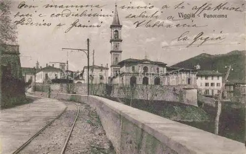 AK / Ansichtskarte Viggiu Lombardia IT Panorama Blick zur Kirche