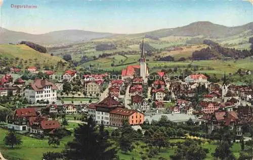 AK / Ansichtskarte Degersheim  Toggenburg SG Panorama Ansicht mit Kirche