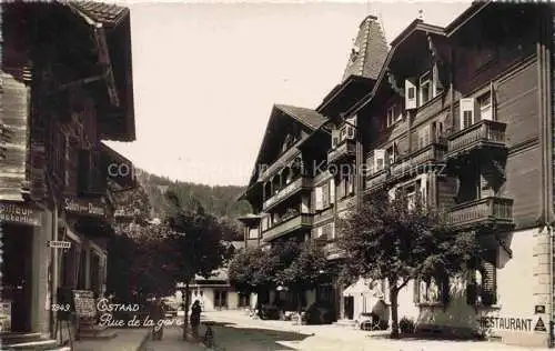 AK / Ansichtskarte Gstaad Saanen BE Rue de la gare