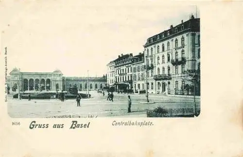 AK / Ansichtskarte BASEL BS Centralbahnplatz