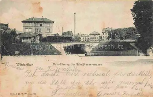 AK / Ansichtskarte WINTERTHUR  ZH Unterfuehrung der Schaffhauserstrasse