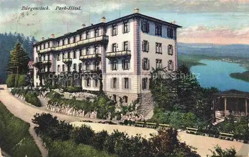 AK / Ansichtskarte Buergenstock Vierwaldstaettersee NW Parkhotel Blick auf den Vierwaldstaettersee