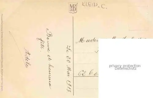 AK / Ansichtskarte Klein Catharina Kuenstlerlitho Blume